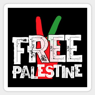 Free Palestine Palestinian Patriotic Ceasefire Tee for Rallys Protests and Solidarity 2024 Magnet